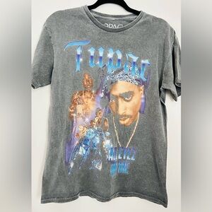 TUPAC ALL EYEZ ON YOU MOTORBIKE VINTAGE T-SHIRT